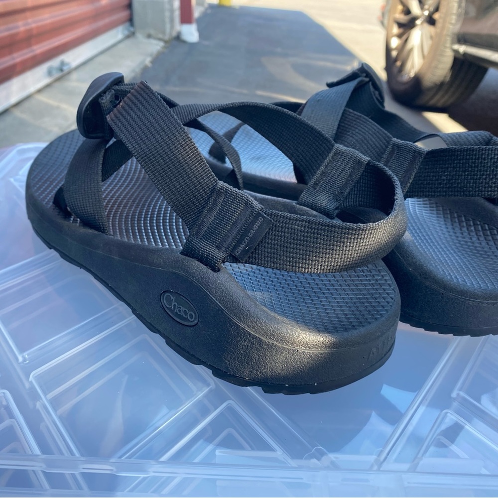 Chaco Solid Men’s Black Adjustable Ankle Strap Su… - image 7